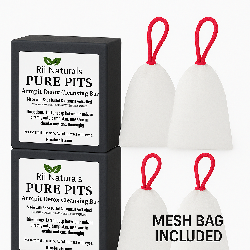 Activated Charcoal Soap Bar For Armpit Detox Cleanse 2-PACK