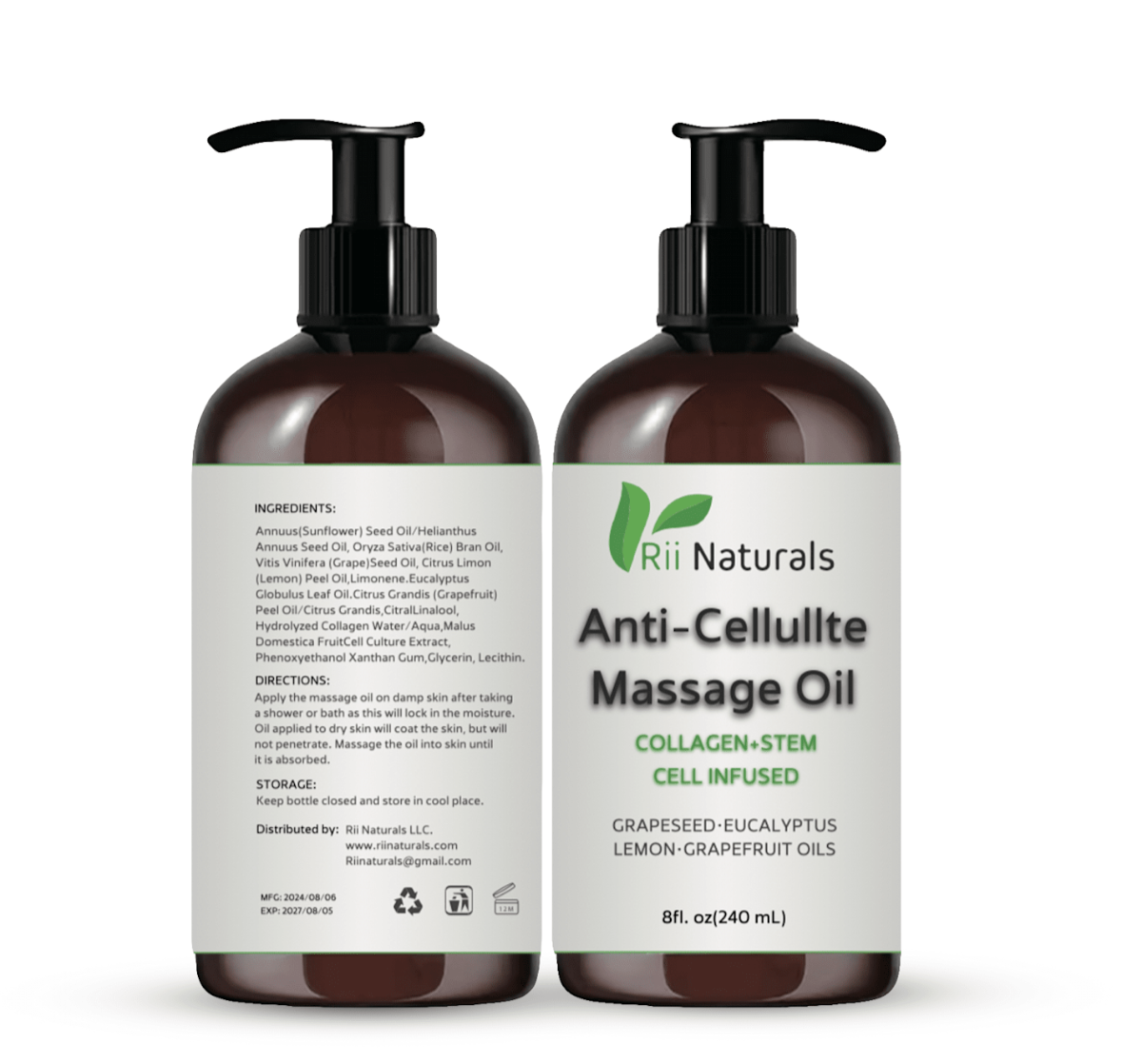 Anti Cellulite Massage oil with Anti Cellulite Massager(Pink)