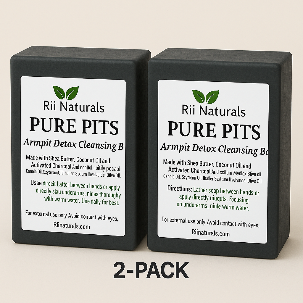 Activated Charcoal Soap Bar For Armpit Detox Cleanse 2-PACK