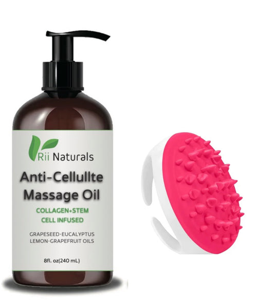 Anti Cellulite Massage oil with Anti Cellulite Massager(Pink)