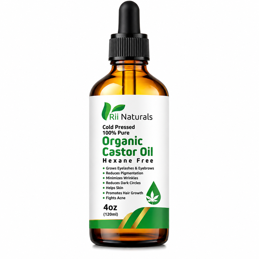 Organic Castor Oil 4oz 120ml Hexane-Free