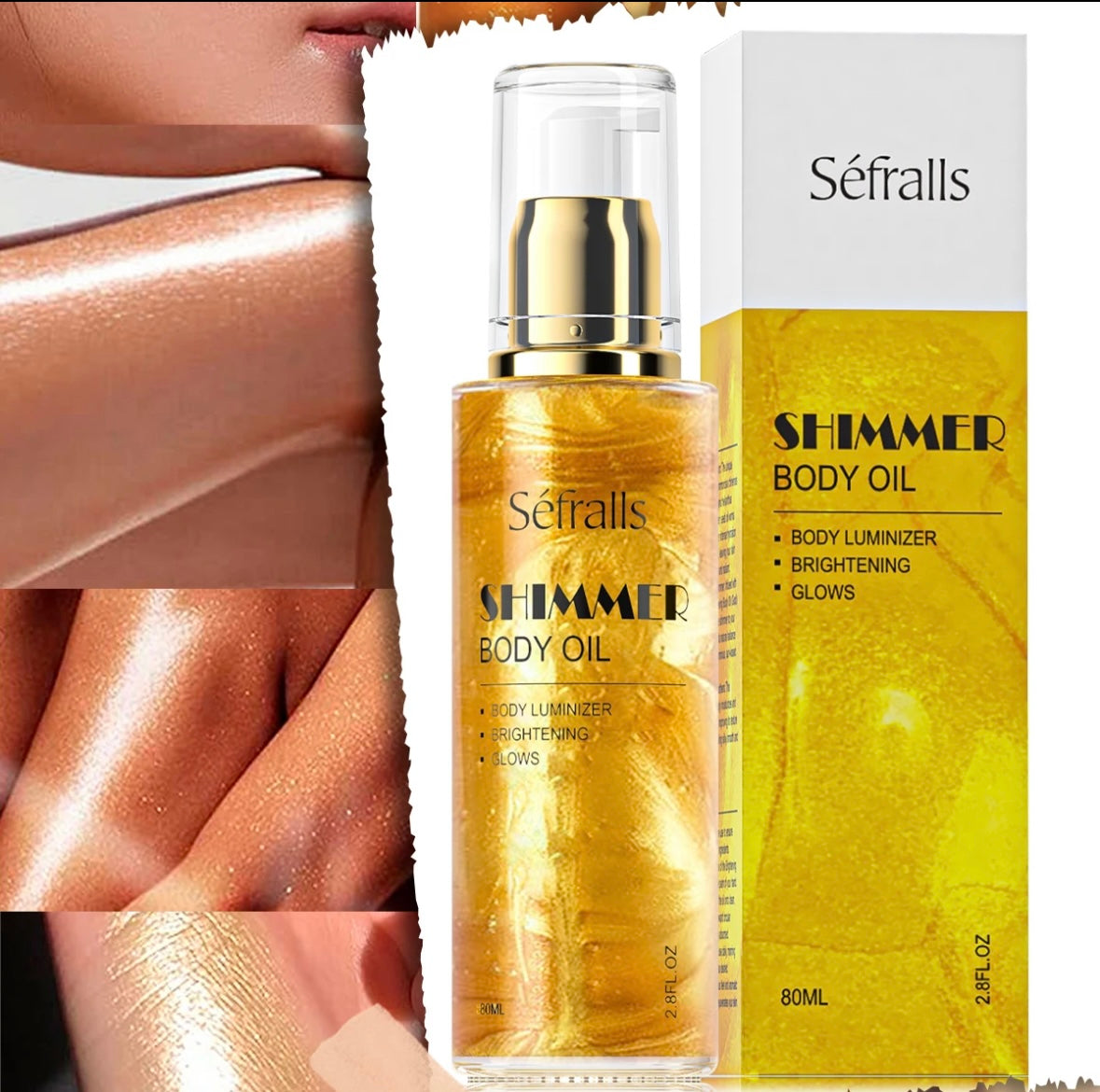 Séfralls Body Shimmer Oil (GOLD)