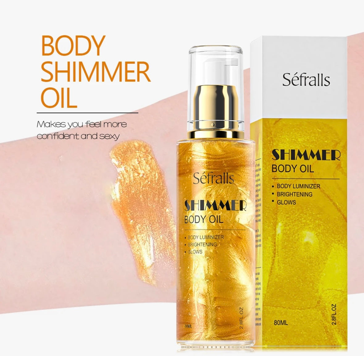 Séfralls Body Shimmer Oil (GOLD)