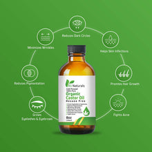Organic Castor Oil 8 oz – Hexane Free Oil for Hair, Skin & Body