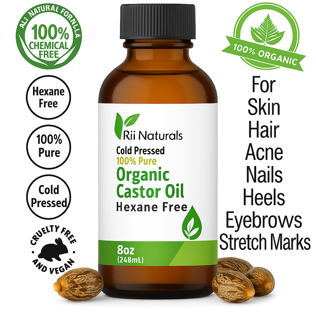 Organic Castor Oil 8oz 240ml