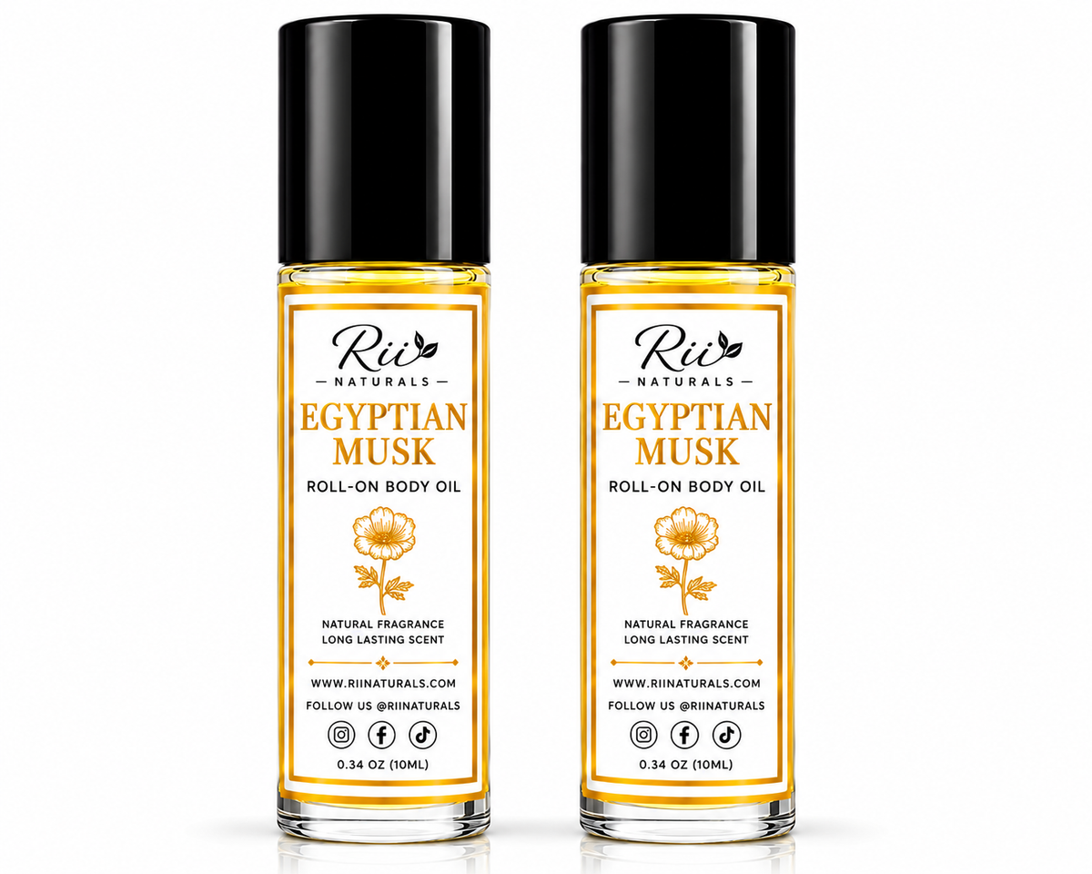 Egyptian Musk Perfume Oil 2-Pack | 10ml Roll-On | Rii Naturals