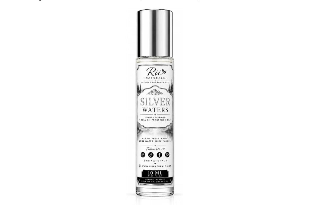 Silver Waters Perfume Oil | Fresh Unisex Roll-On Fragrance | Rii Naturals