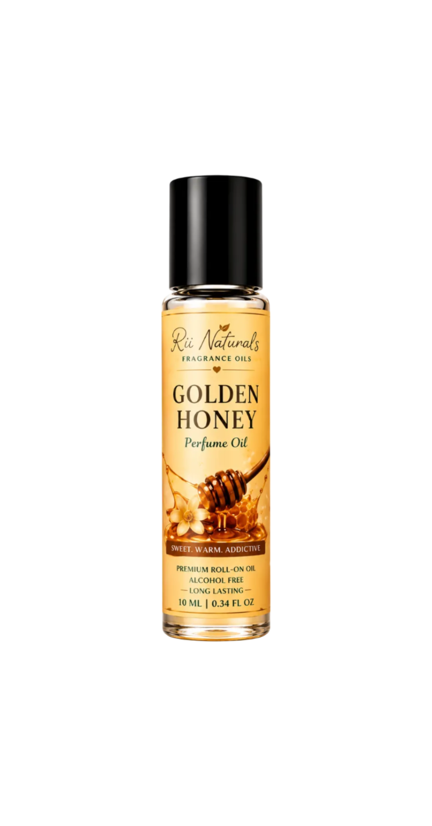 Golden Honey Perfume Oil | Sweet Honey Roll-On Fragrance | Rii Naturals