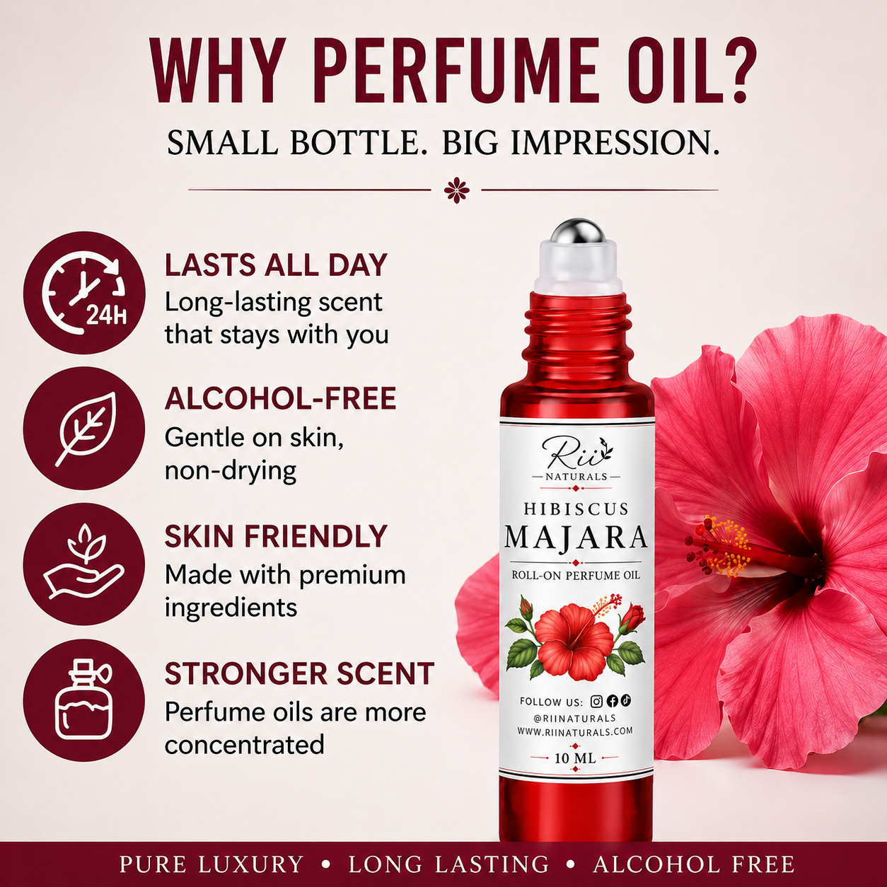 Hibiscus Majara Perfume Fragrance Oil 10ml
