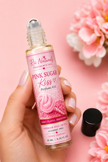 Pink Sugar Kiss Perfume Oil | Sweet Long Lasting Roll-On Fragrance | Rii Naturals