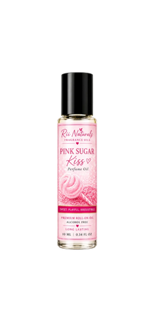 Pink Sugar Kiss Perfume Oil | Sweet Long Lasting Roll-On Fragrance | Rii Naturals