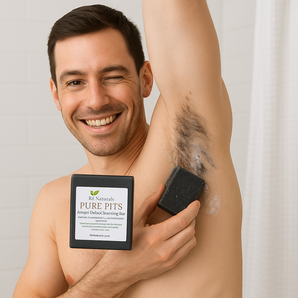 Activated Charcoal Soap Bar For Armpit Detox Cleanse 2-PACK