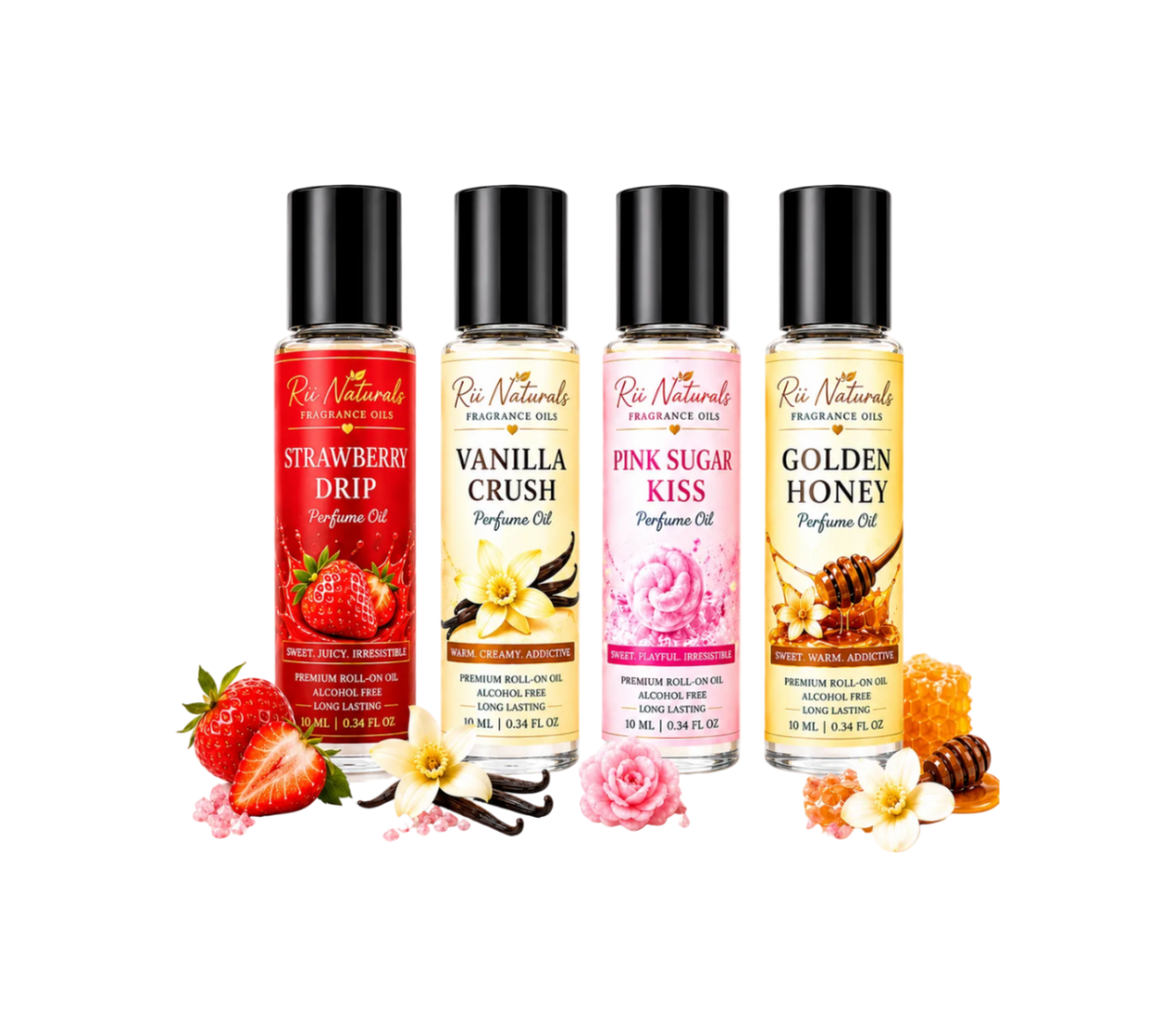 Smell So Good Perfume Oil Set | 4-Pack Roll-On Fragrance Gift Set