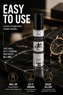 Aventer Cologne Perfume Oil | Men's Long Lasting Roll-On Fragrance | 10ml