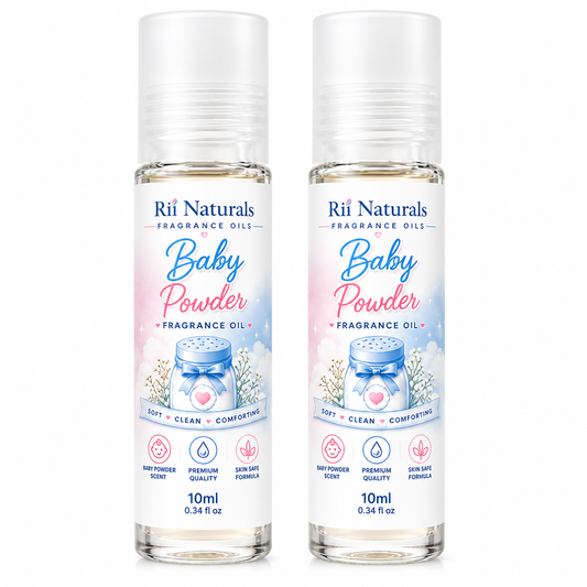 Baby Powder 2 PACK Buy 1 Get 1 Free 100% Pure Fragrance Perfume Body Oil Roll On