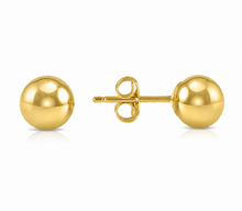 14K Solid Gold Ball Stud Earrings 4mm – Hypoallergenic Earrings