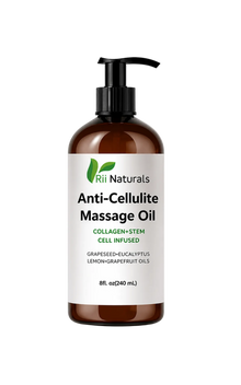 Cellulite Massage Oil for Smooth, Moisturized Skin – 8 oz | Rii Naturals
