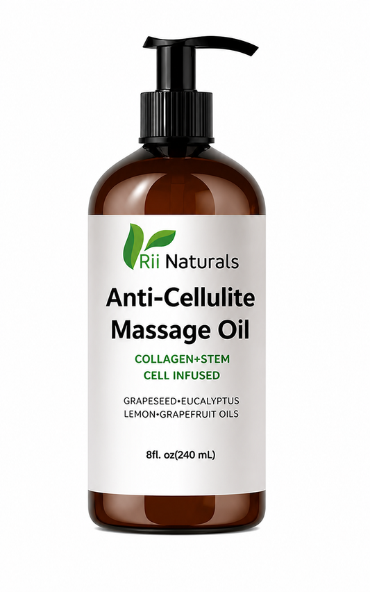 Anti Cellulite Massage Oil 8oz With Pump Firming Body Oil for Smooth Skin