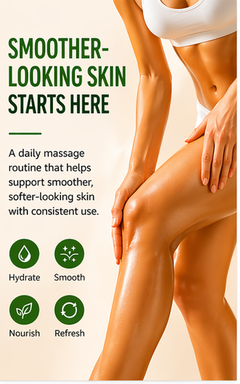Anti Cellulite Massage Oil 8oz With Pump Firming Body Oil for Smooth Skin