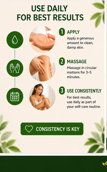 Anti Cellulite Massage Oil 8oz With Pump Firming Body Oil for Smooth Skin