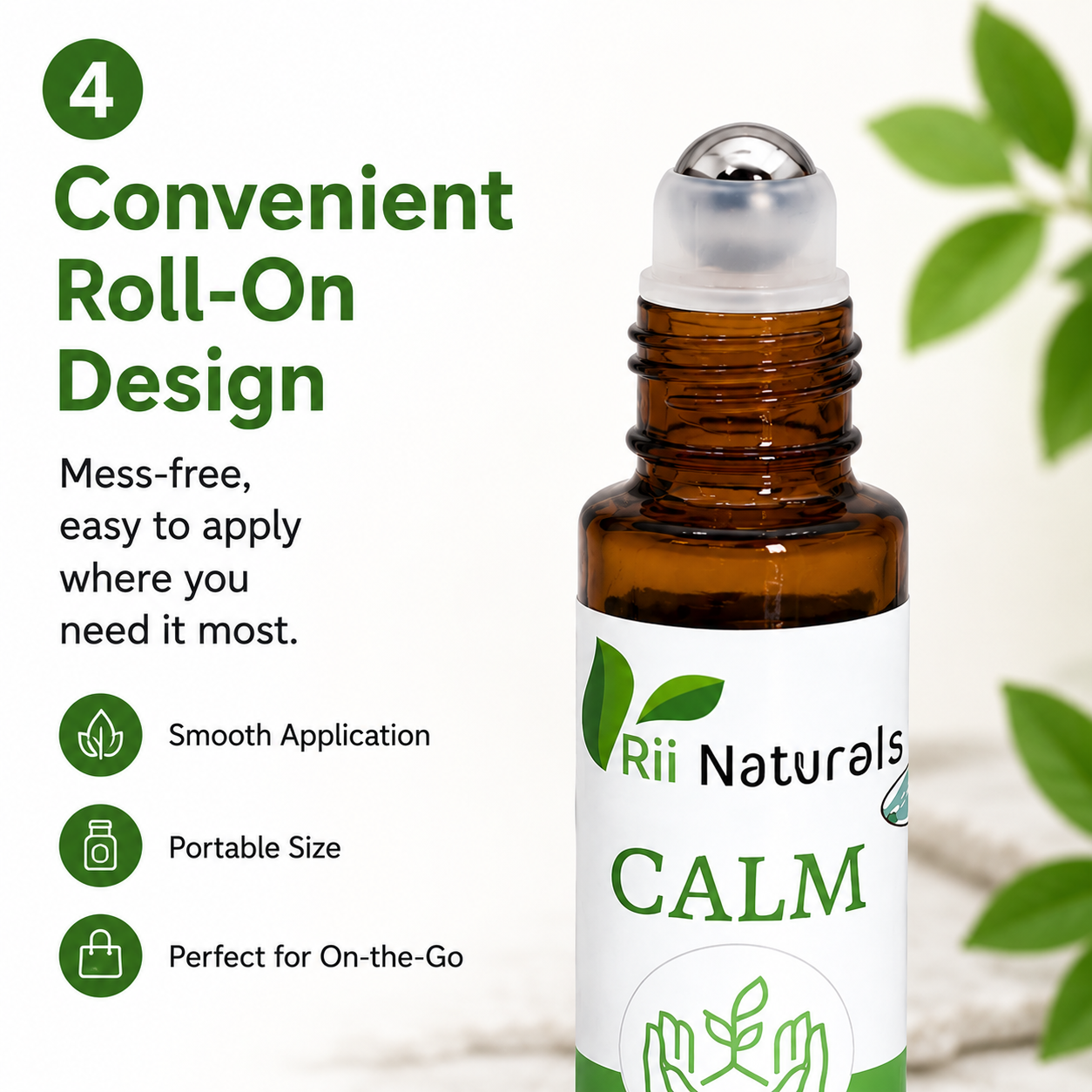 100% Pure Essential Oil Roll-On Natural Aromatherapy Stress Relief & Relaxation