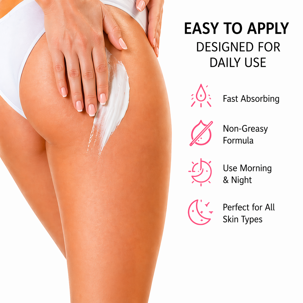 Anti Cellulite Extra Firming Tightening Body Cream For Butt & Legs Skin Repair