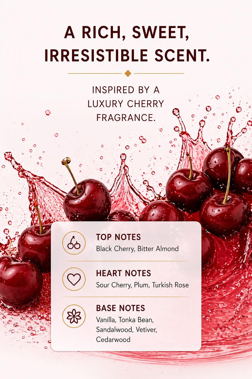 Lost Cherry Type Fragrance Oil Roll-On – Sweet Cherry Almond Perfume Oil for Women & Men