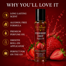 Strawberry Perfume Oil – Roll-On Sweet Fruity Fragrance | Strawberry Drip