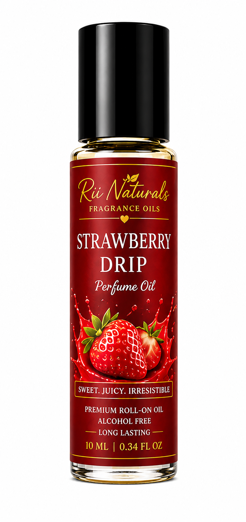 Strawberry Perfume Oil – Sweet Fruity Roll-On Fragrance | Strawberry Drip