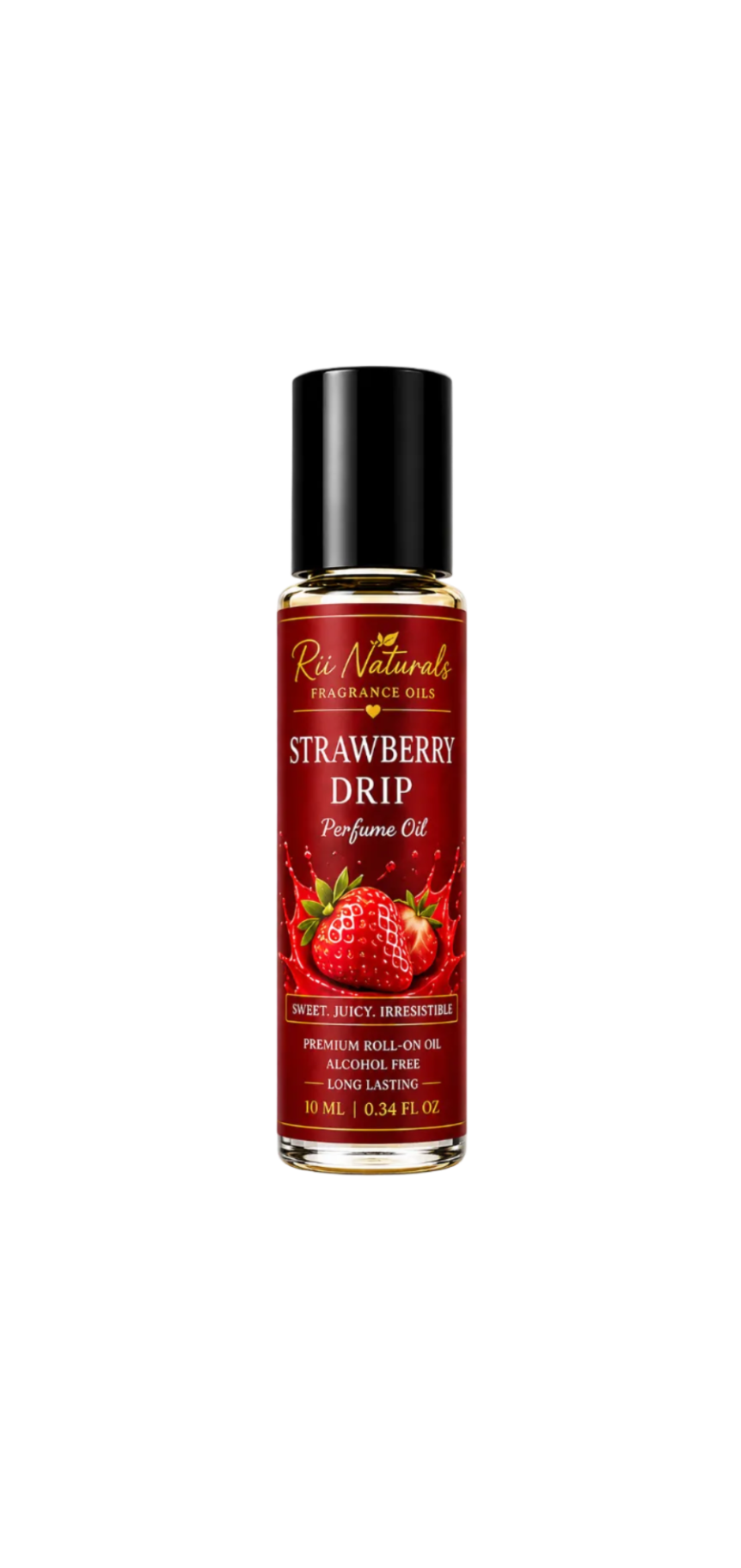 Strawberry Perfume Oil – Sweet Fruity Roll-On Fragrance | Strawberry Drip